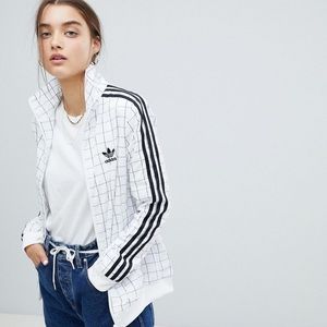 Adidas White Colorado Grid Jacket